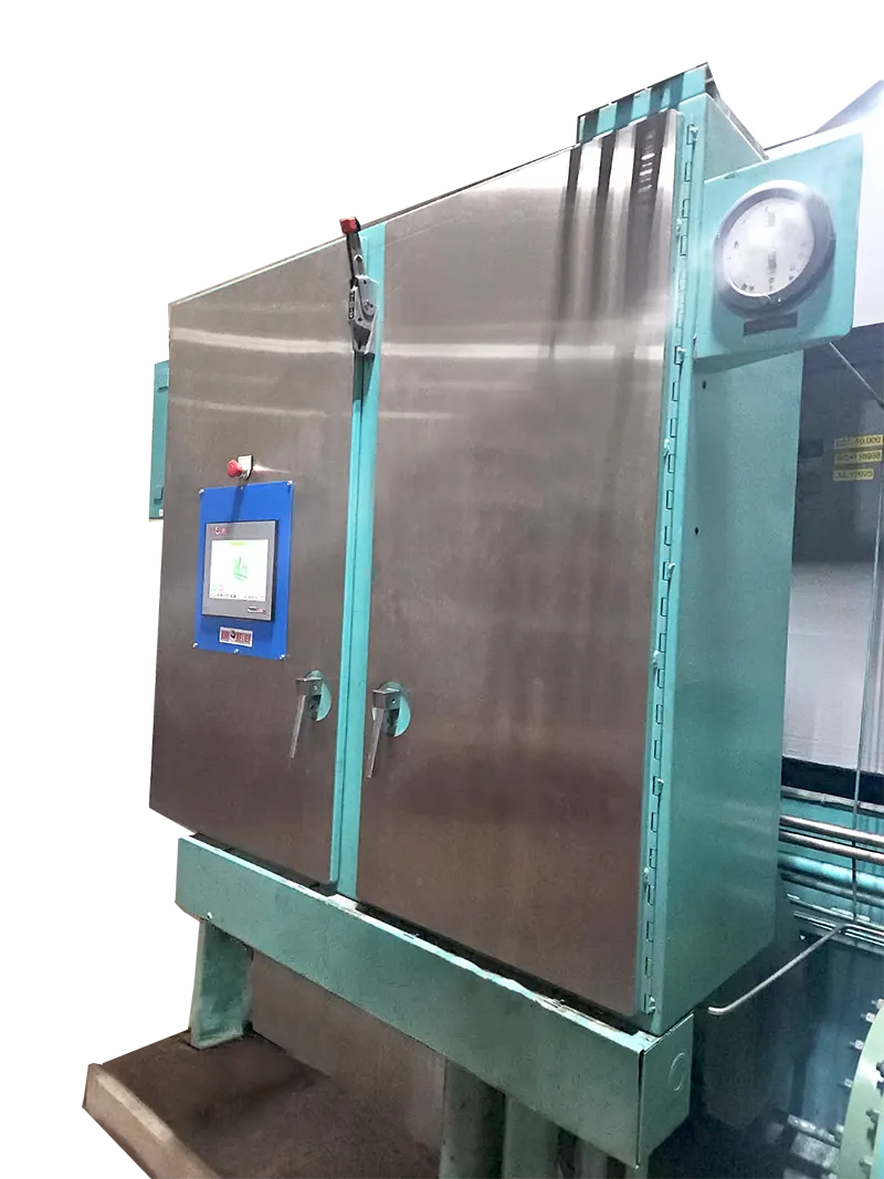 TurboLogix eV+ retrofitted into a centrifugal air compressor